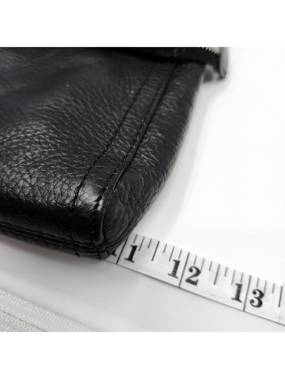 Kate Spade Black Leather Foldover Crossbody Clutch Bag - Picture 8 of 8